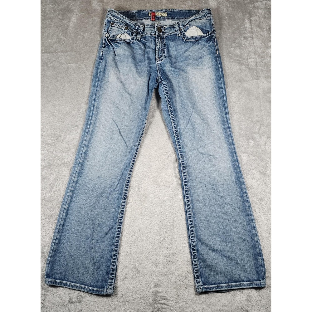 BKE Women's Boot Cut Jeans - Light Blue